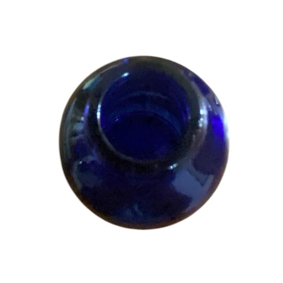 NWOT Set of Four Glass Cobalt Blue Bottle Droppers - Picture 3 of 5